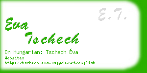 eva tschech business card